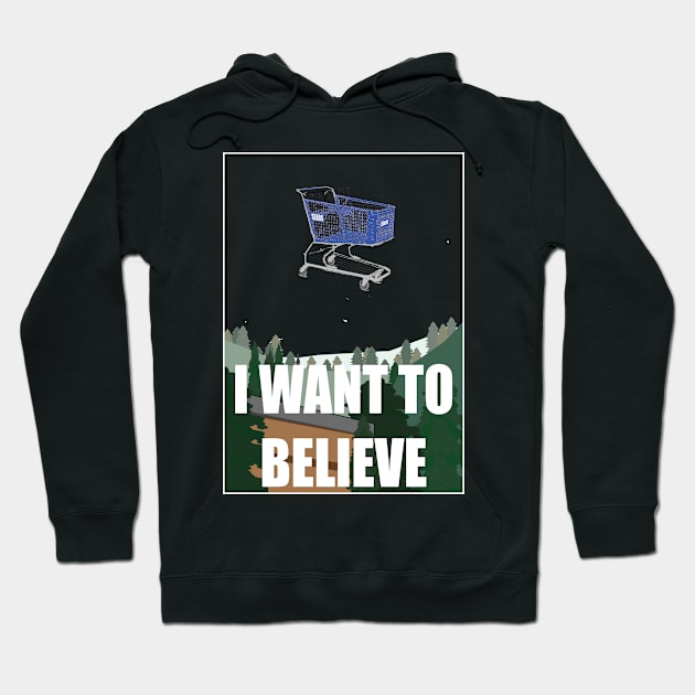 I want to be cart Hoodie by BoredisSam